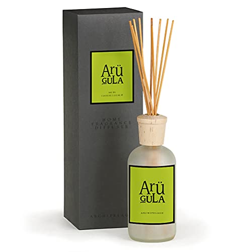 Archipelago Botanicals معطر هواء ريد من أرخبيل بوتانيكالز - أرغولا مع زيوت عطرية وقاعدة خشبية وزيادة 10 أعواد ريد - مثالي للمنزل أو المكتب أو كهدية 785 مل - Image 1