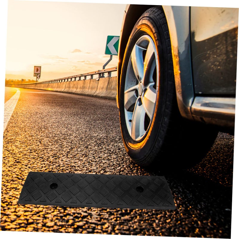 Car Door Step Mat Removable Wheelchair Ramp Driveway Curb Ramps For Low Cars Stair Carpet Heavy Duty Black - Image 4