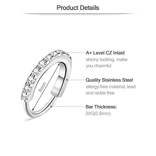 Mayhoop 20g Nose Rings Hoops And Studs For Women Men - Hypoallergenic 316L Surgical Stainless Steel L Shape Nose Screw Bone Silver Rose Gold Black Rainbow Pack 28Pcs - Image 2
