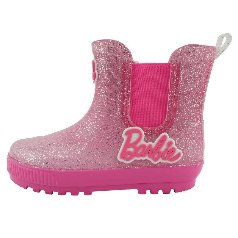 Barbie Toddler Chelsea Rain Boots, Waterproof Rubber Kids Boots - Pink Ombre Glitter, Size 5 - Image 2