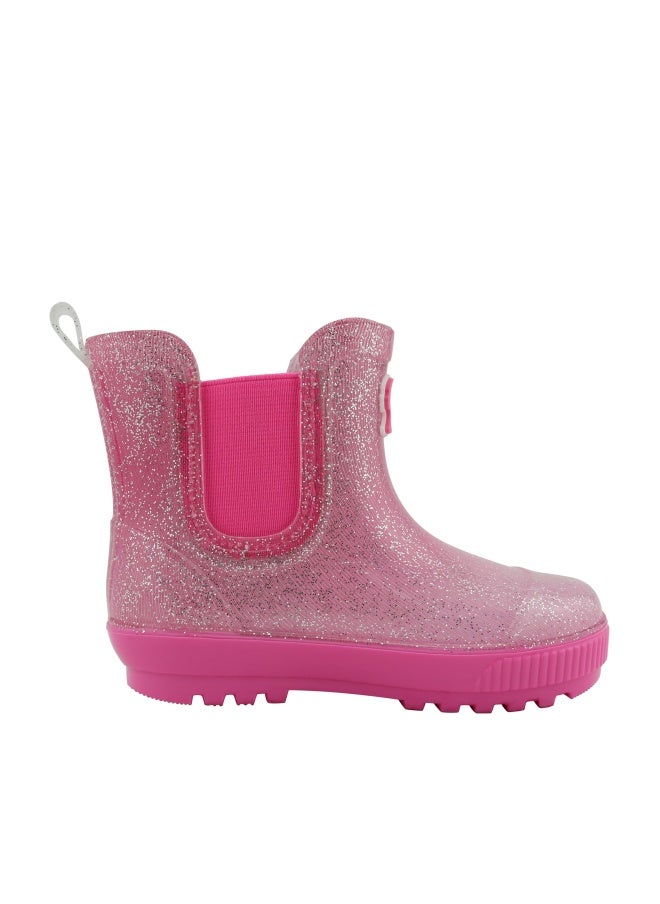 Barbie Toddler Chelsea Rain Boots, Waterproof Rubber Kids Boots - Pink Ombre Glitter, Size 5 - Image 1