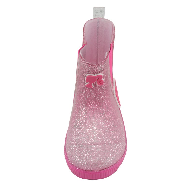 Barbie Toddler Chelsea Rain Boots, Waterproof Rubber Kids Boots - Pink Ombre Glitter, Size 5 - Image 3