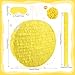 Abilat Yellow Round Pinata with Stick Blindfold Confetti DIY Blank Pinata for Adults Kids Birthday Party Supplies Carnivals Halloween Christmas Decorations - Image 4