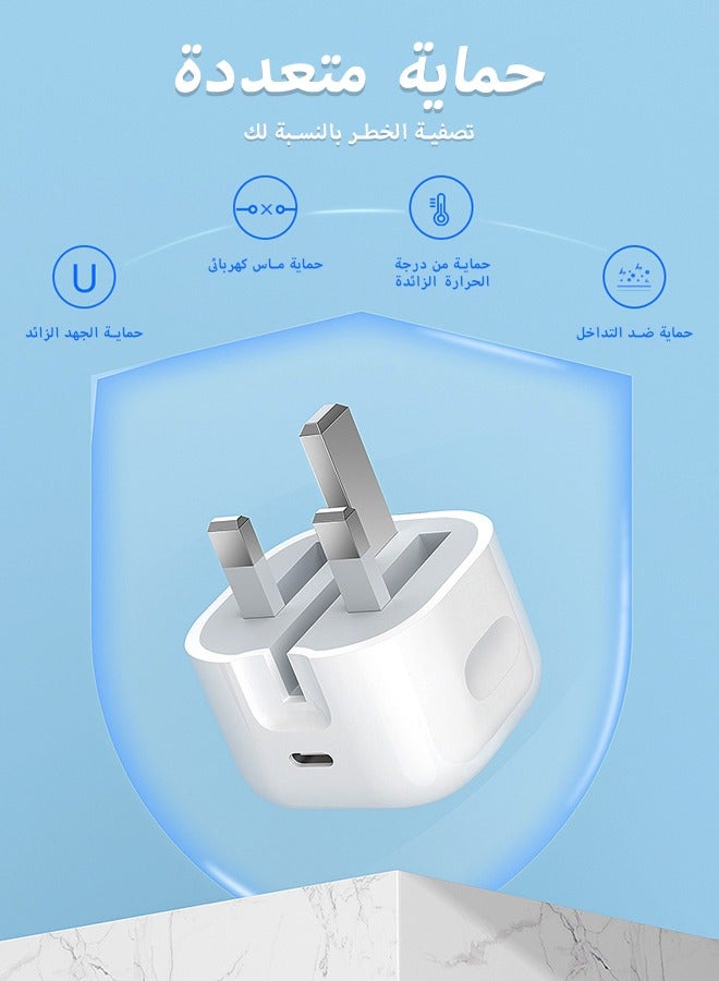 cocohome IPhone 20W Fast Charger | USB C Wall Fast Charger with 1M Type C to C Charging Cord Compatible with IPhone 15/16/17/Pro Max/Pro/Plus and all Type C Mobile - Image 5