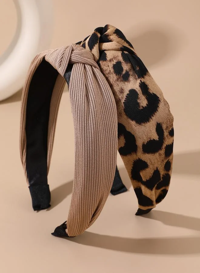 Take Two Set of 2 - Leopard Print Knot Headband