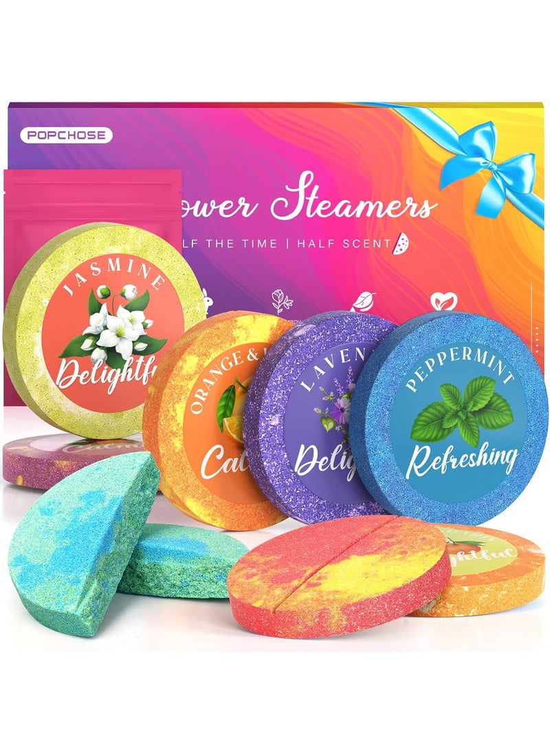 POPCHOSE - POPCHOSE Shower Steamers Aromatherapy - 8 Pack Shower Bombs for Self Care & SPA - Birthday Gifts for Women, Prizes, Valentine's Day Gifts for Her- Teen Girl Gifts Trendy Stuff - Image 1