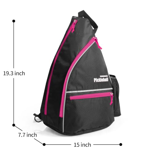 Mangrove Pickleball Bag for Women, Pickleball Backpack Adjustable Sling Bag with Fence Hook, Upgraded Capacity, Safety Pocket, Water Bottle Holder - 2026 Design Pickle Ball Paddle Bags (Pink) - Image 2