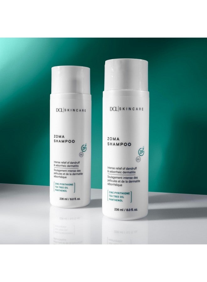 DCL Skincare Zoma Shampoo - Dry Scalp Care with Zinc Pyrithione, Relieves Itching, Flaking, and Dandruff, Seborrheic Dermatitis Treatment, 8 fl oz - Image 2