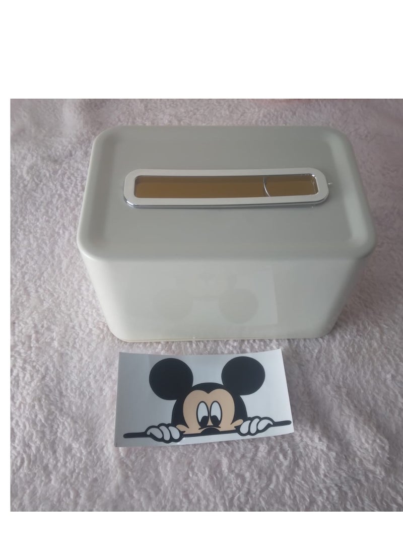 Generic Facial Tissue and Cloth Napkin Holder Box Organizer Suitable for Bathroom, Bedroom and Office  - Image 1