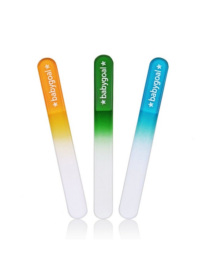 babygoal - Baby Nail Files 3 Pack,Newborn Nail Files With A Pouch,Genuine Czech Float Glass, Gift For Newborns,Toddlers,Infant, Babies &Young Children 3Nf02 - Image 1