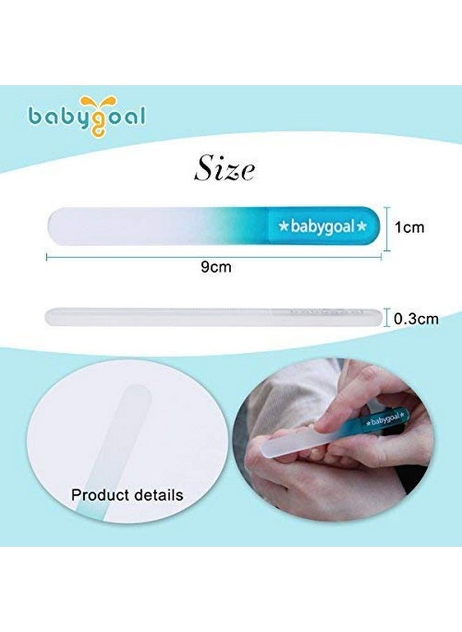 babygoal - Baby Nail Files 3 Pack,Newborn Nail Files With A Pouch,Genuine Czech Float Glass, Gift For Newborns,Toddlers,Infant, Babies &Young Children 3Nf02 - Image 1