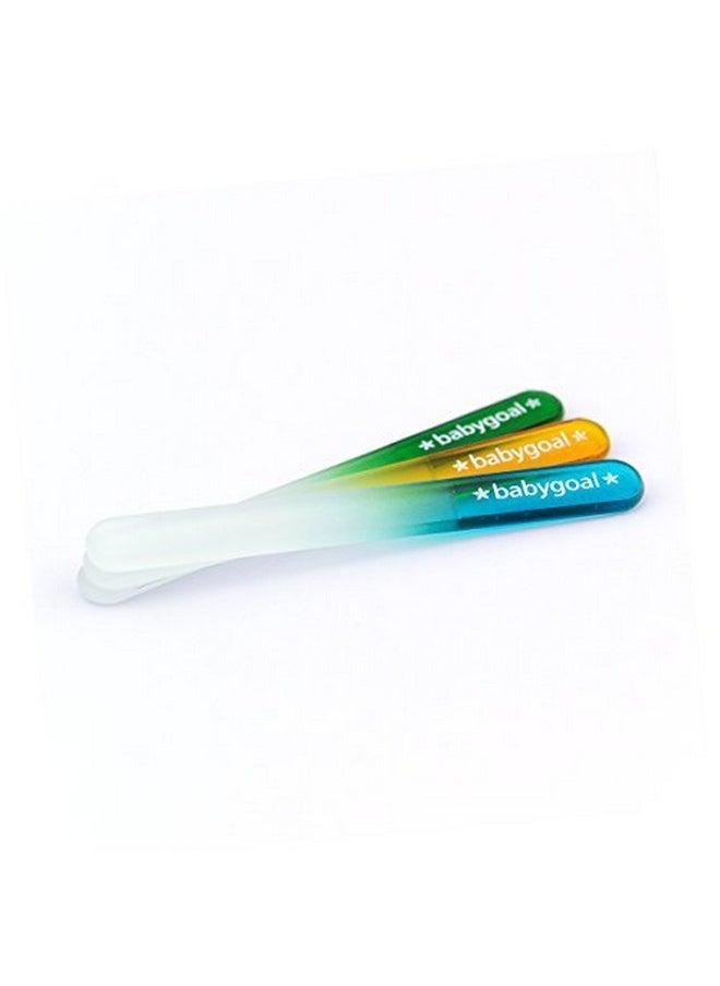 babygoal - Baby Nail Files 3 Pack,Newborn Nail Files With A Pouch,Genuine Czech Float Glass, Gift For Newborns,Toddlers,Infant, Babies &Young Children 3Nf02 - Image 1