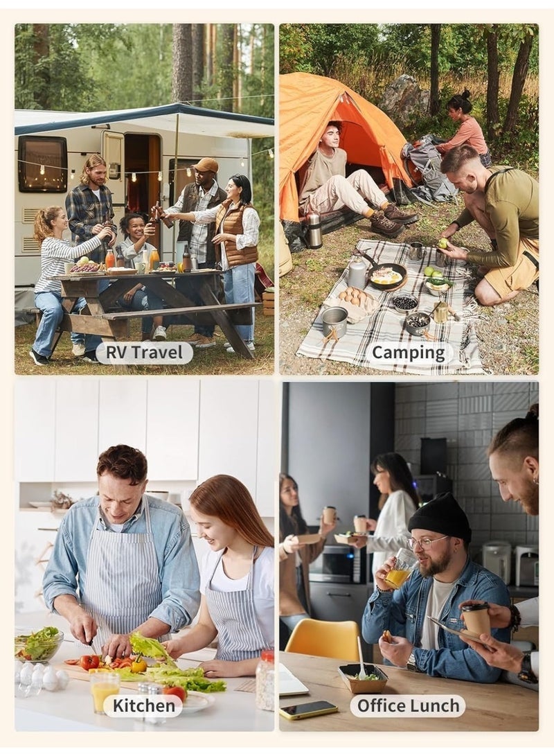 مفرمة مطبخ يدوية بحبل سحب - تقطيع سريع وفعال للحوم والبصل والثوم والخضراوات - Image 5