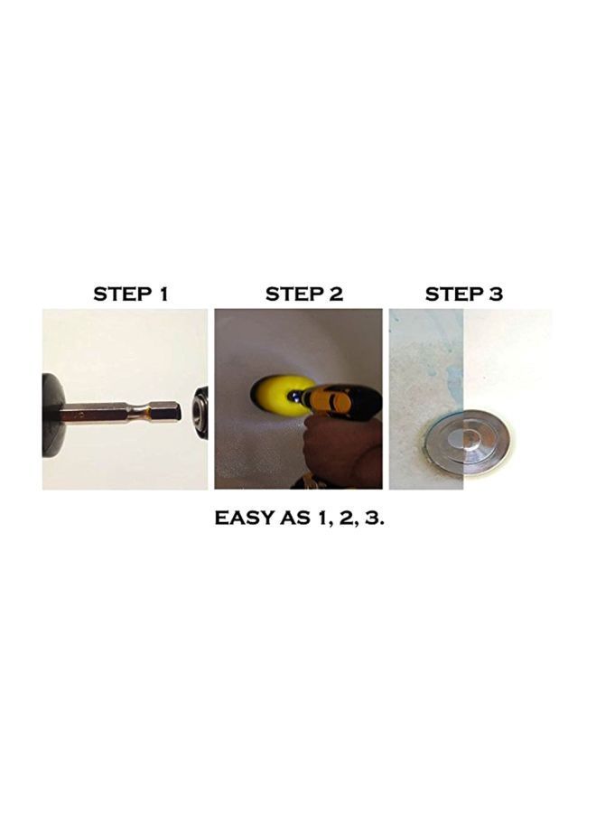 Y&D 3-Piece Tile Grout Power Scrubber Drill Brush Tub Yellow/Black Small - 2, Large 4, Medium 3.5inch - Image 2