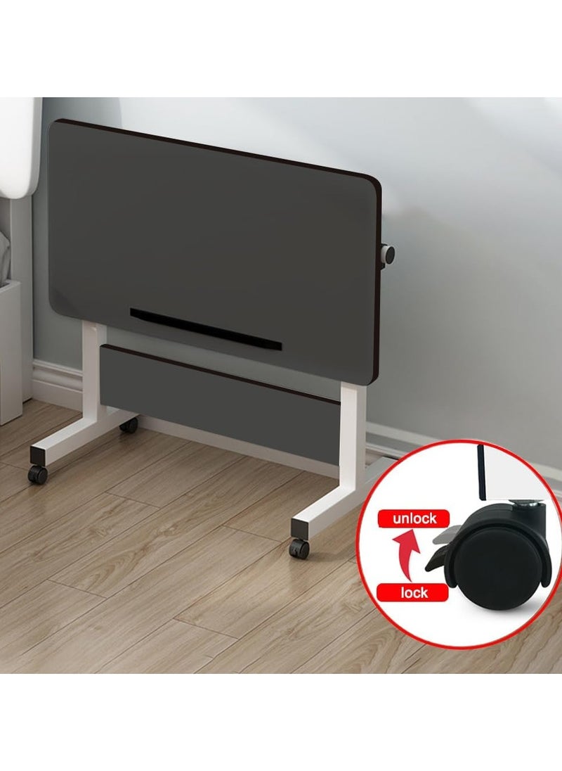 DubaiGallery - Rolling Desk Adjustable Height,Rolling Computer Cart,Portable Laptop Desk,Small Adjustable Home Office Desk,Rolling Laptop Desk,Small Portable Desk - Image 1