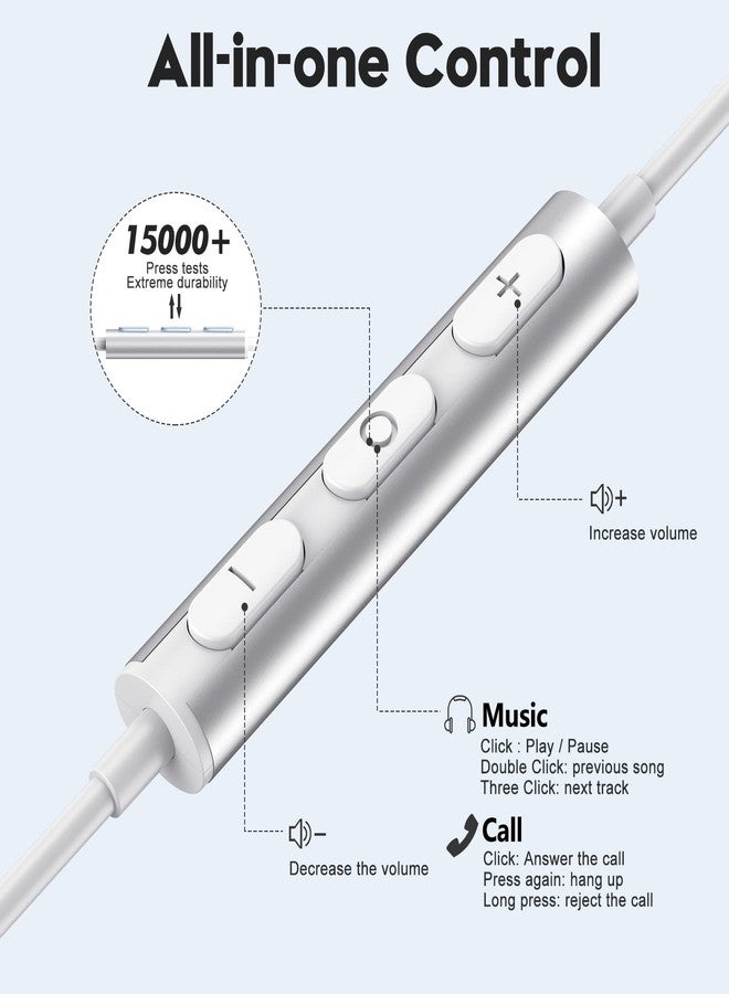 سماعات رأس USB-C لهواتف سامسونج جالاكسي S23 ألترا، S22، S21 FE، S20، Z فليب 3، فولد 4، A53، A54، سماعات أذن USB-C مزودة بميكروفون، سماعات أذن سلكية، سماعات أذن USB من النوع C لهواتف آيباد برو، بيكسل 6، 6a، 7، ون بلس 9، 8 - Image 4