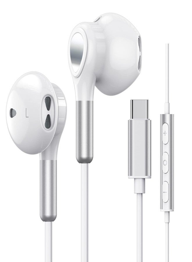 سماعات رأس USB-C لهواتف سامسونج جالاكسي S23 ألترا، S22، S21 FE، S20، Z فليب 3، فولد 4، A53، A54، سماعات أذن USB-C مزودة بميكروفون، سماعات أذن سلكية، سماعات أذن USB من النوع C لهواتف آيباد برو، بيكسل 6، 6a، 7، ون بلس 9، 8 - Image 1