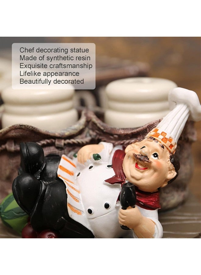 klarako Chef Figurine Decoration Simple Cute Pepper Bottle Holder Chef Statue Crafts Decorations for Kitchen Restaurant Desktop - Image 5