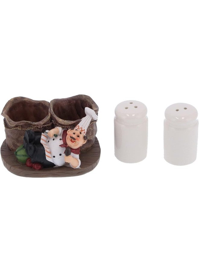 klarako Chef Figurine Decoration Simple Cute Pepper Bottle Holder Chef Statue Crafts Decorations for Kitchen Restaurant Desktop - Image 2