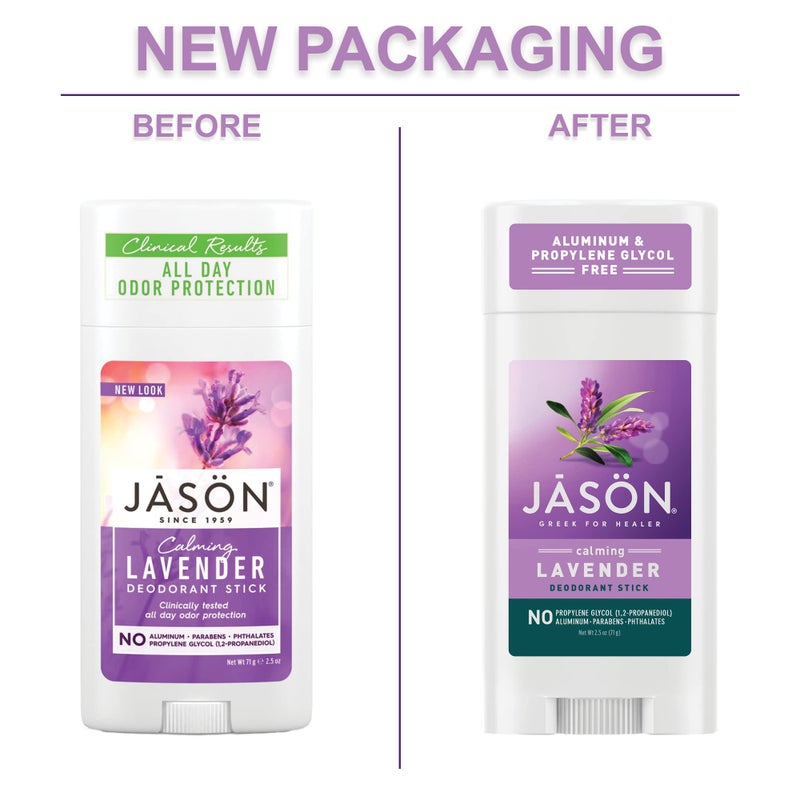 Jason Aluminum Free Deodorant Stick, Calming Lavender, 2.5 Oz - Image 3