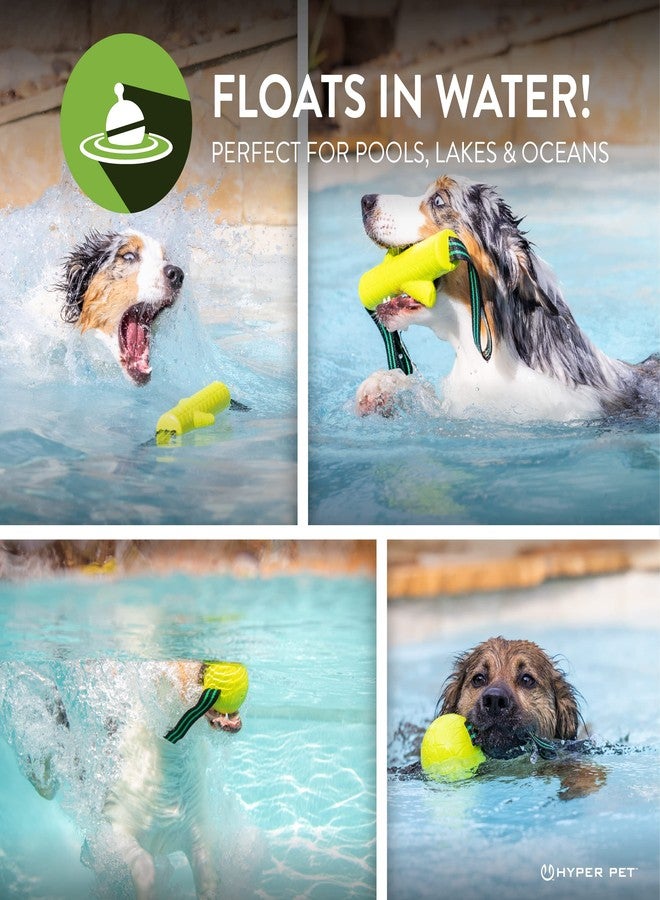 Hyper Pet Grab Tabs EVA Fetch Stick and Fetch Ball with Nylon Tabs Fetching Dog Toys That Floats in Water Combo Pack - Image 4