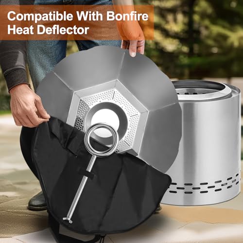 Lunies Heat Deflector Carry Bag for Solo Stove Bonfire Heat Deflector, Medium - Portable Fire Pit Bag Compatible with Bonfire Heat Deflector,Storage Case for Travel & Camping,Protective Accessory, Dia: 25.8” - Image 2