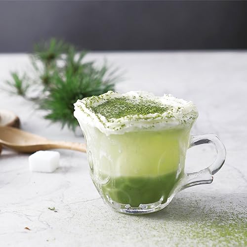 Mevanta Premium Glass Tea and Coffee Cup 200ML Set of 6 Transparent Glass Cups Set for Milk Cup, Hot/Cold Drinks Cups, Herbal Tea, Green Tea, Lemon Tea Cup Set for Ideal Gift Uses (6, BX-13) - Image 5
