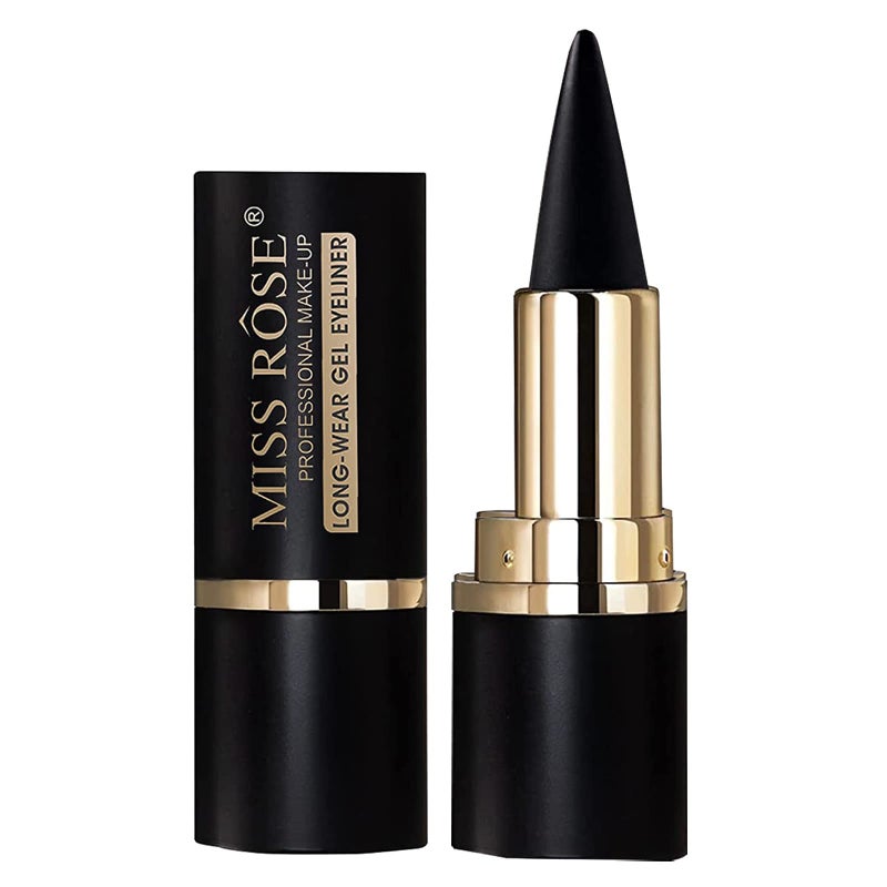 Miss Rose MISS ROSE M GelCream Eyeliner Tool Smudge Proof Matte Black Eyeliner Pencil Tattoo Eyeliner Pen Eyeliner Gel Stick Makeup Eyeliners for Women Girls Black