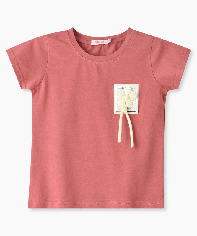 Jelliene YELLOW T-SHIRT WITH FLOWER PRINT - Image 1