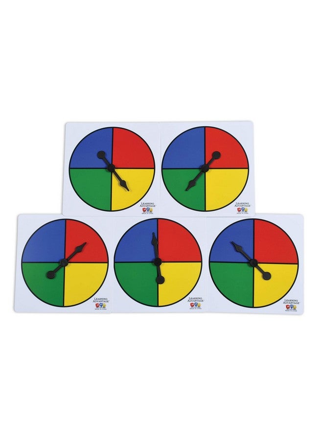 Learning Advantage Fourcolor Spinners Set Of 5 Game Spinner Write On/Wipe Off Surface For Multiple Uses - Image 3