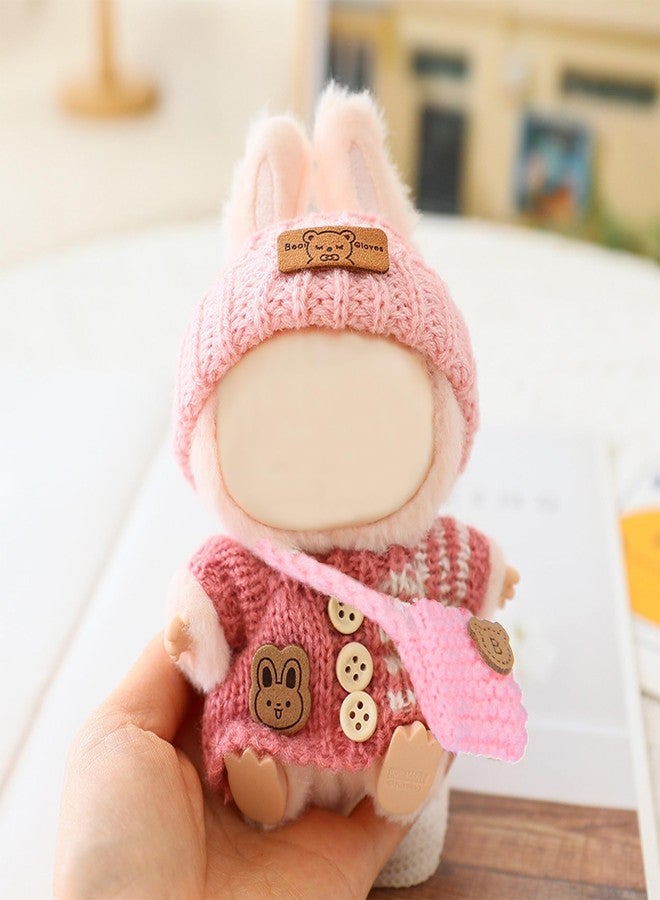 iBayda Total 3 Sets Knit Doll Clothes Accessories for 17cm Dolls Include: 3 Hats, 3 Sweaters, 3 Bags- Soft & Stylish Costume Accessories (Doll and Glasses are Not Icluded) - Image 4
