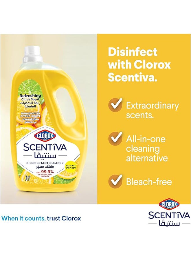 Clorox Scentiva Multipurpose Disinfectant Floor Cleaner Madagascar Citrus Grove 3L - Image 5