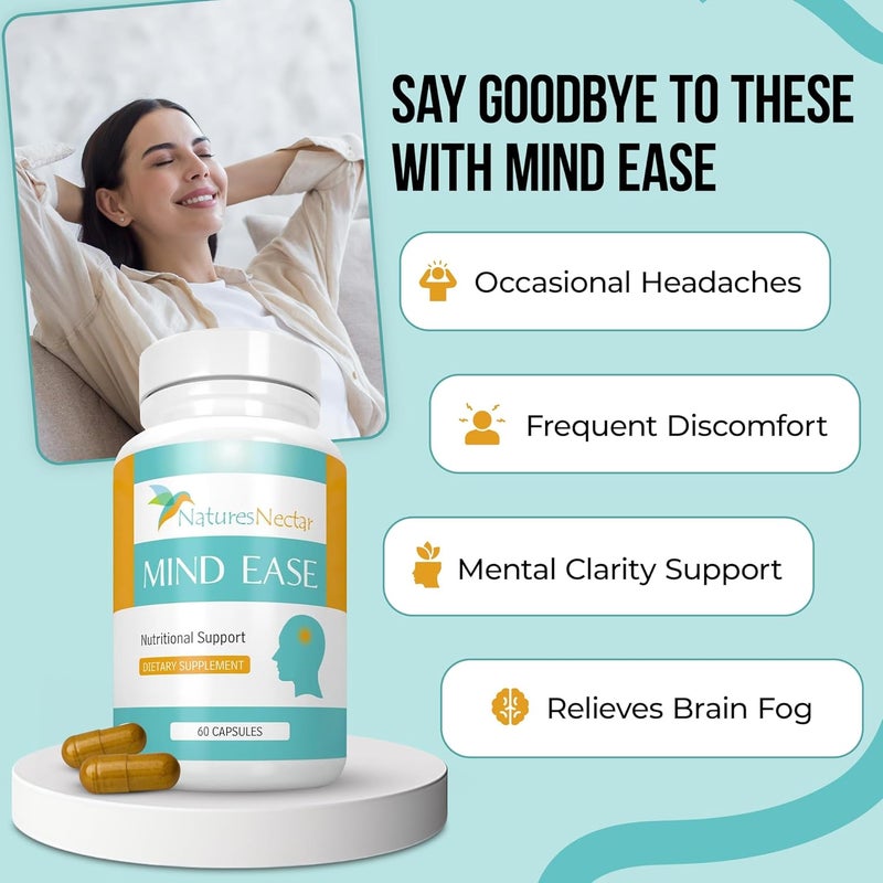 Natures Nectar Migraine  Iron Support Bundle  Feverfew for Migraine Relief  Blood Builder Iron Supplement for Men  Women 60 Capsules Each - Image 4