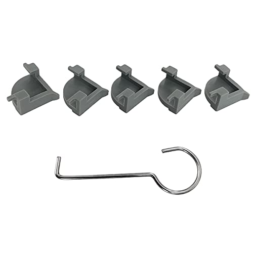 Neodrain Tile Tray Supporters for Shower Drain, Corner Spacer Fit Neodrain Square Shower Drains, 5PCS Plastic Clips and 1PC Lifting Hook - Image 4