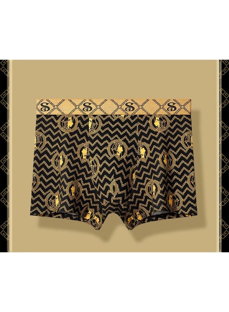Boxed Men's Fashionable Printed Summer Lightweight Boxed Underwear Set Of 4 Pieces  - Image 2