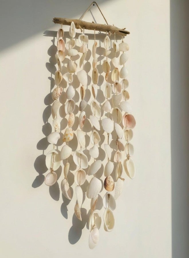 Novabright Beach Seashell Wall Hanging Decor Beach Room Decor Farmhouse Rustic Coastal Decorations Coastal Wall Art for Living Room, Bedroom and Dining - Image 3