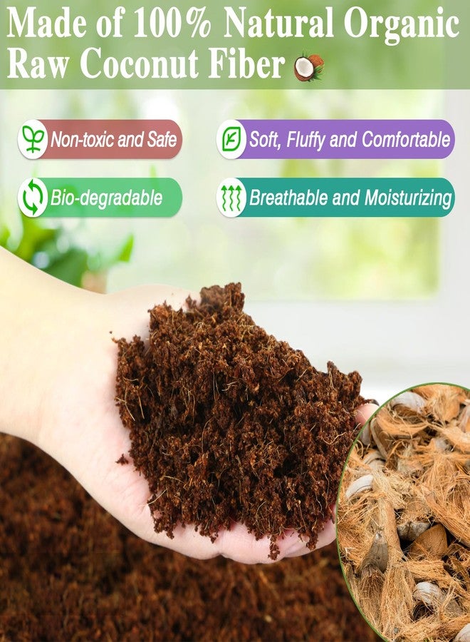ZeeDix 10LBS Coconut Fiber Substrate, 100% Organic Coconut Husk Coco Coir Brick Terrarium Bedding for Reptiles, Tortoise, Bearded Dragon, Leopard Gecko, Snake, Hermit Crabs, Frogs, Tarantula - Image 4