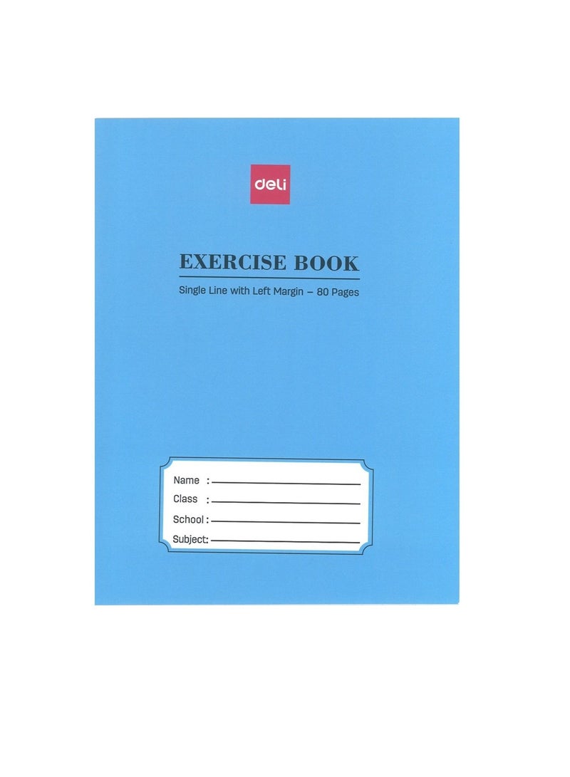 Deli دفتر ملاحظات مكون من 6 قطع بهامش أيسر 80 صفحة - Image 2