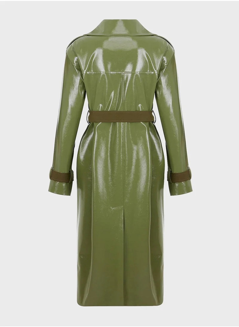 نوكتورن Belted Double Breasted Trench Coat