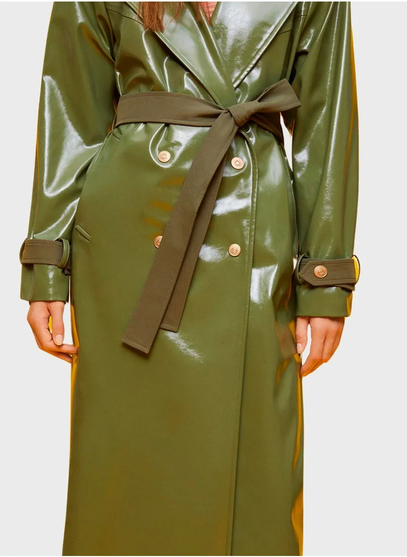 نوكتورن Belted Double Breasted Trench Coat