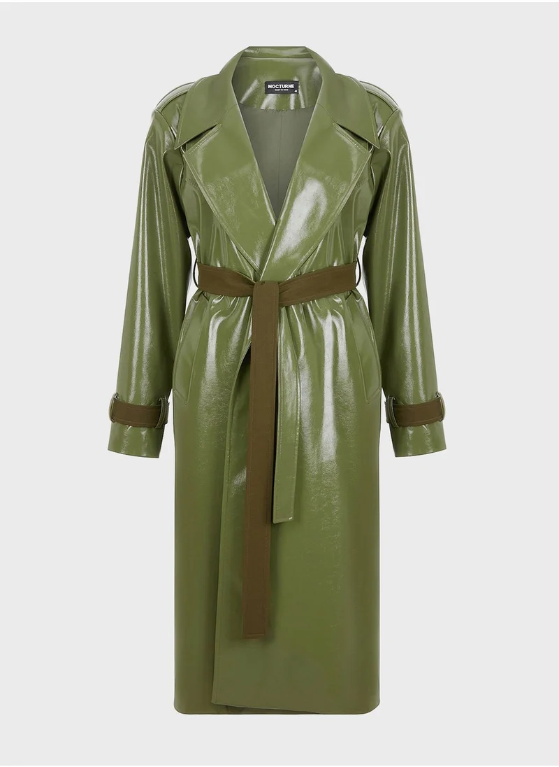 نوكتورن Belted Double Breasted Trench Coat