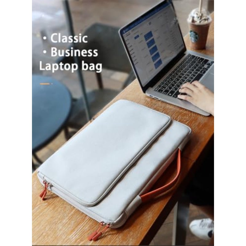 Skycare Laptop Sleeve Bag 14/16 inch for Laptop/Notebook/Tablet Compatible with MacBook Air/Pro, Dell, HP, Acer, Asus, Lenovo, Water Resistant with Top Handle Light Grey, 14-15.4 inch - Image 4