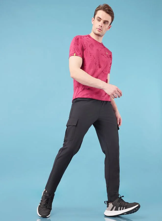 Technosport 4-Way Stretch Relaxed Fit Cargo Track Pants with Duracool+ by Styli