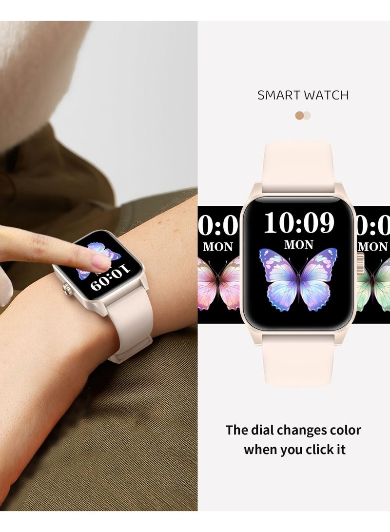 New square-screen Smart Watch for Men Women Compatible with call function, fitness tracker, heart rate and blood oxygen monitoring,  3D dynamic watch face. with iPhone Samsung Android Phone 1.85 inch Full Touch Screen  Bluetooh Fitness Tracker - Image 2