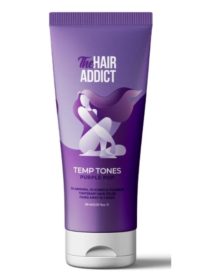 The Hair Addict Temp Tones Purple Pop 88ml  - Image 1