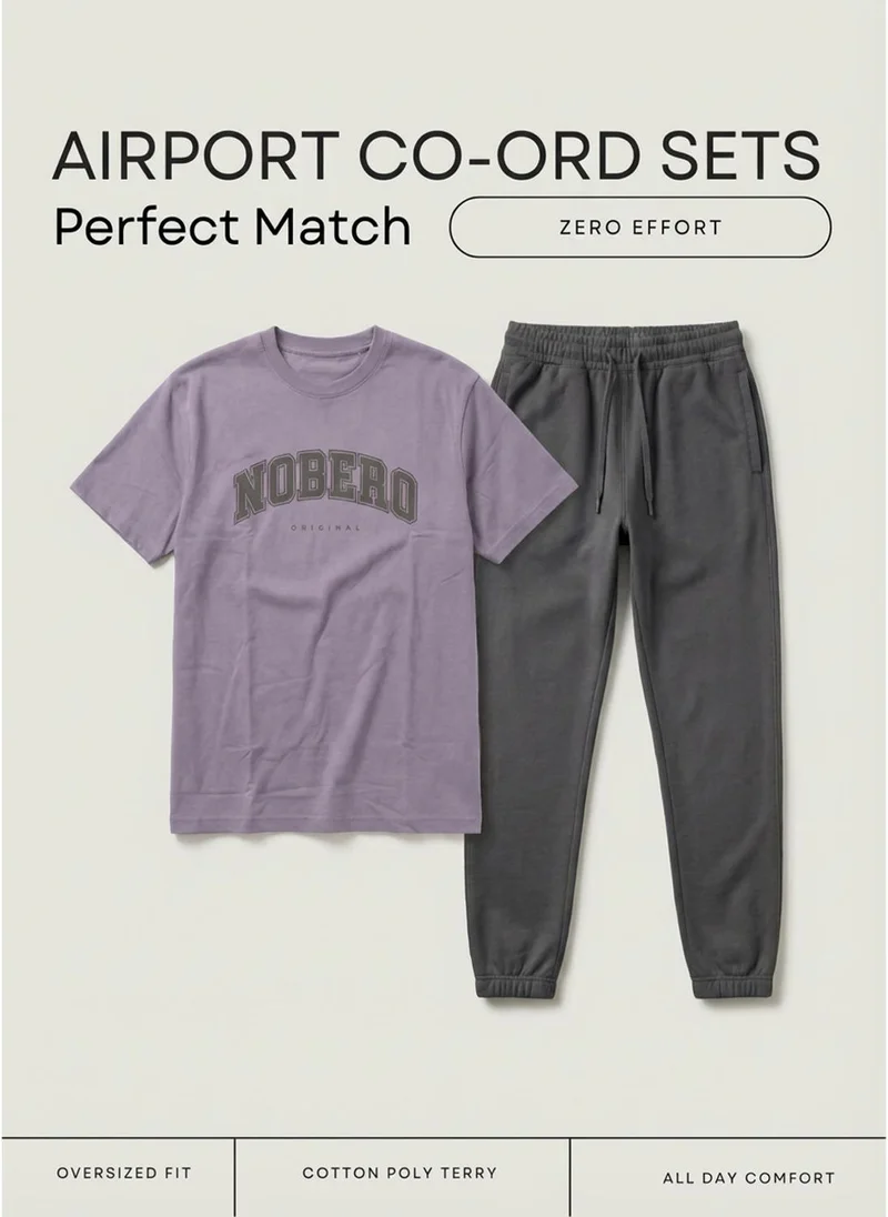 NOBERO Lavender Nobero Regular Fit Co-ord Set for Men for Men | Best Price UAE