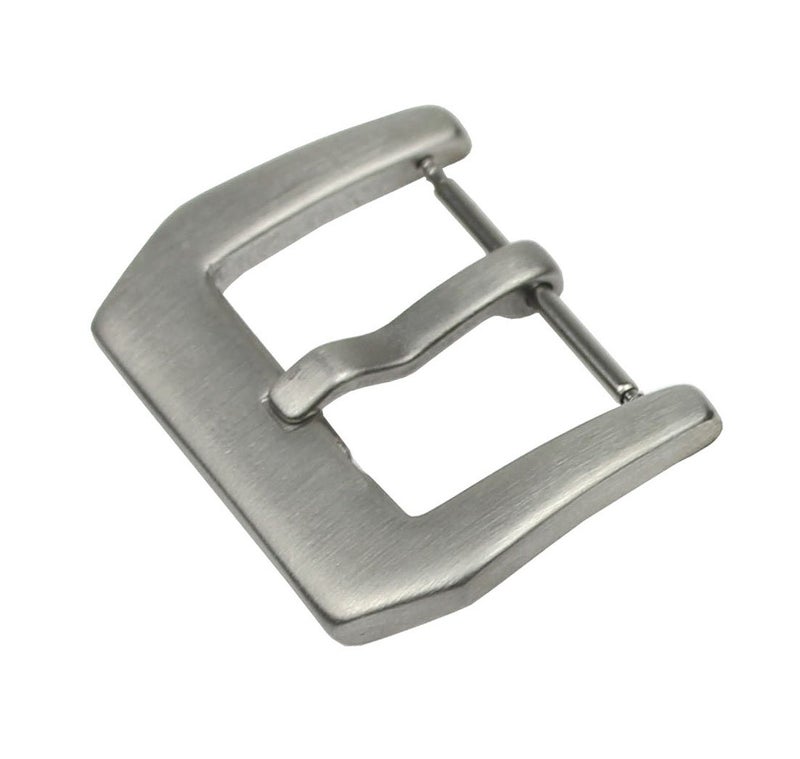 RECHERE Stainless Steel Watch Band Strap Clasp Pin Tang Buckle Brushed Silver 18mm