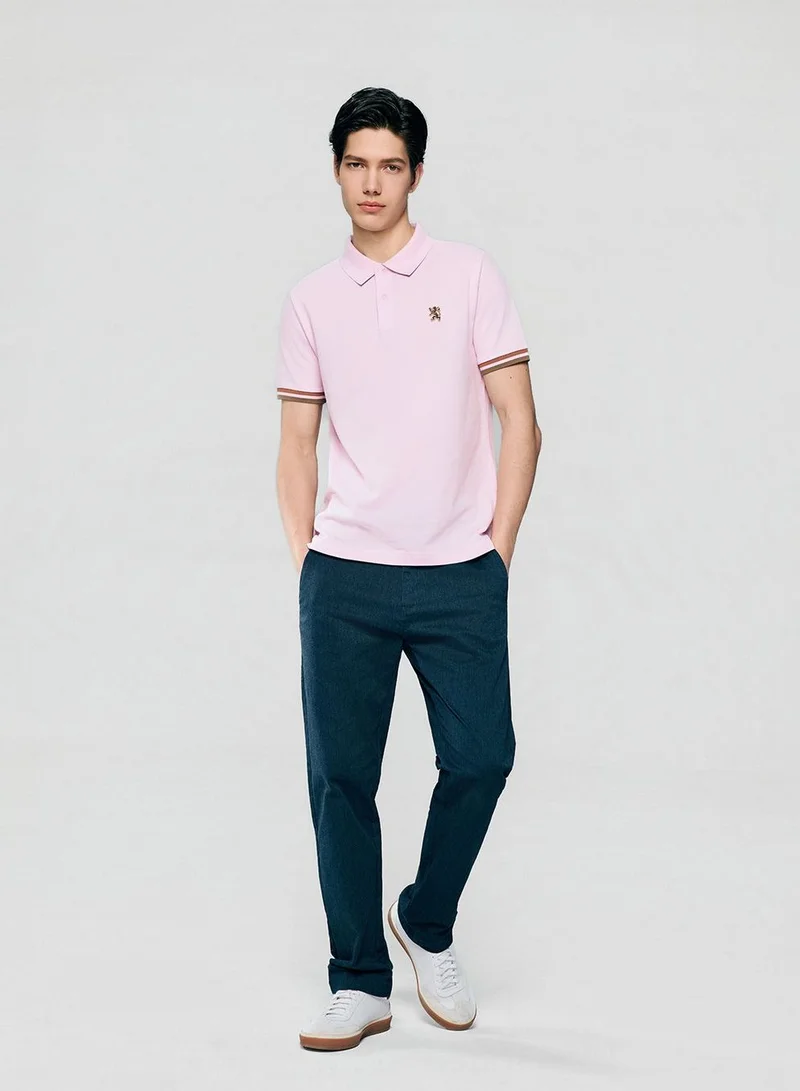 GIORDANO Men's Slim Fit Performance Pique Polo