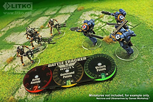 LITKO Battle Tracker Compatible with Warhammer 40K 9th Edition Command Victory Points Battle Round Objective - Image 5