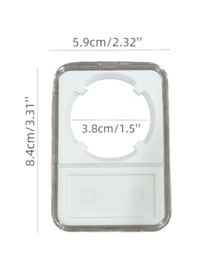 10PCS 38mm Coin Slab Display Holder with White Gasket Plastic Coin Box for Coins Storage Collectors Case Supplies - Image 2